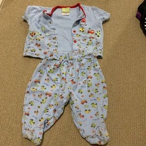 Duck Duck Goose baby boy PJ set. Size: 6-9 months